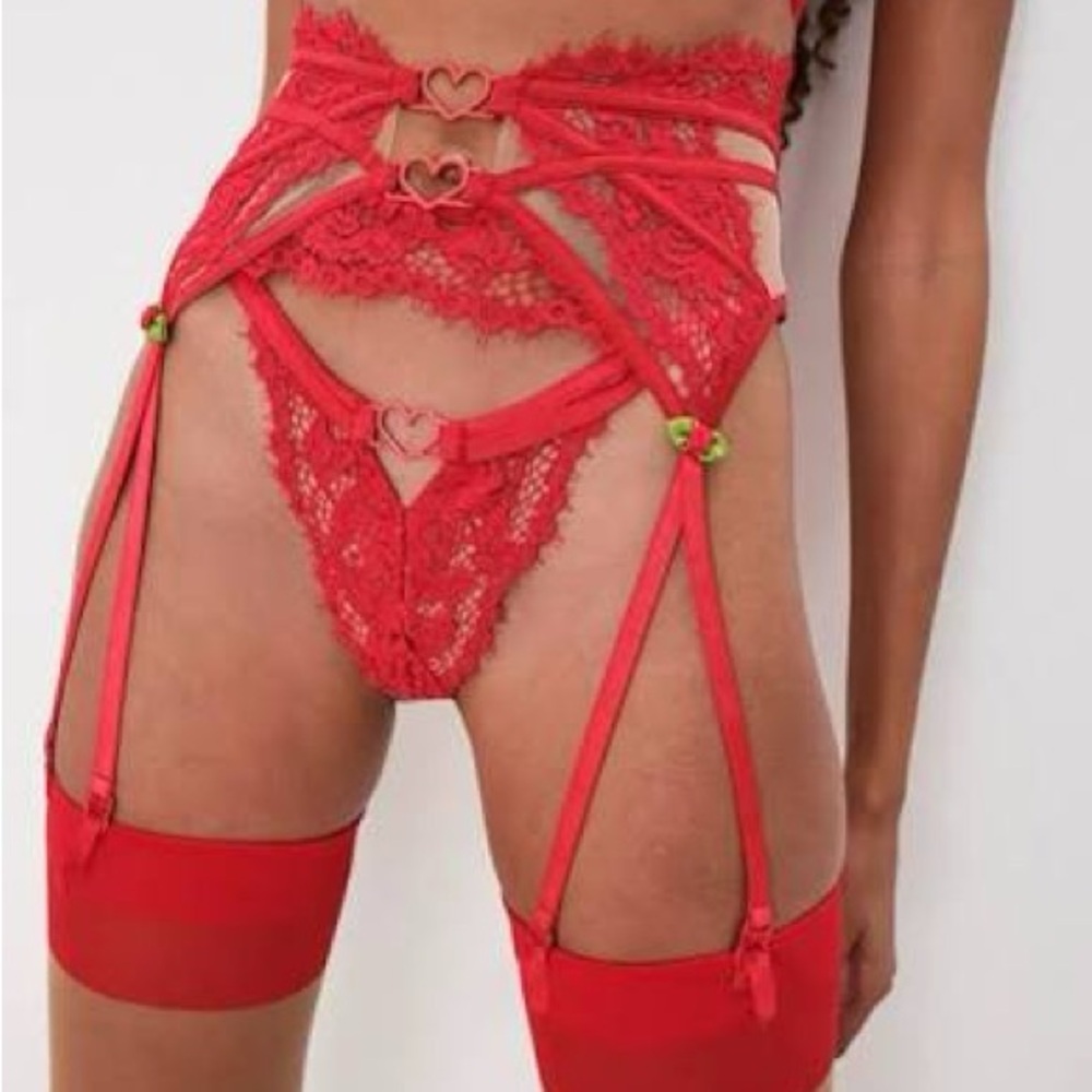 For Love and Lemons Rosa garter belt